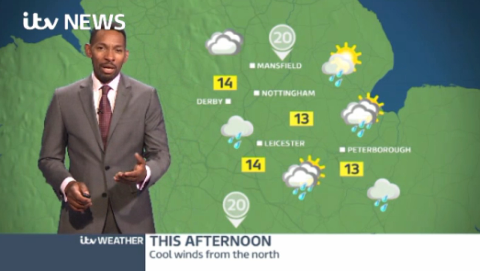 East Midlands Weather: Cloudy with outbreaks of rain | ITV News Central
