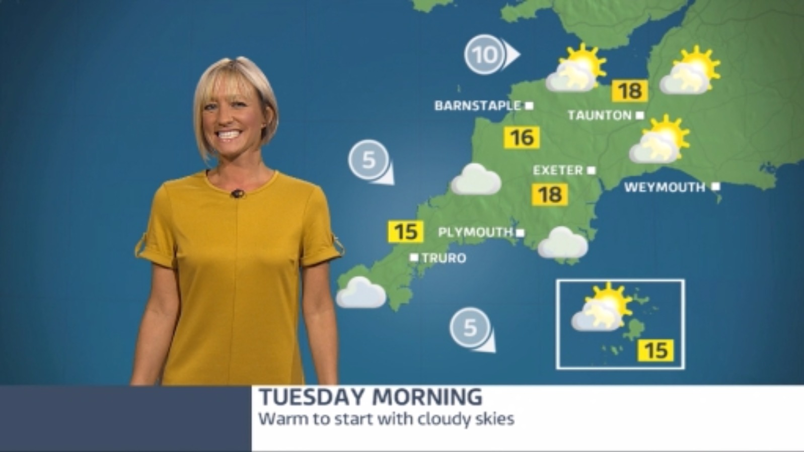 A warm and cloudy day with a risk of showers later | ITV News West Country