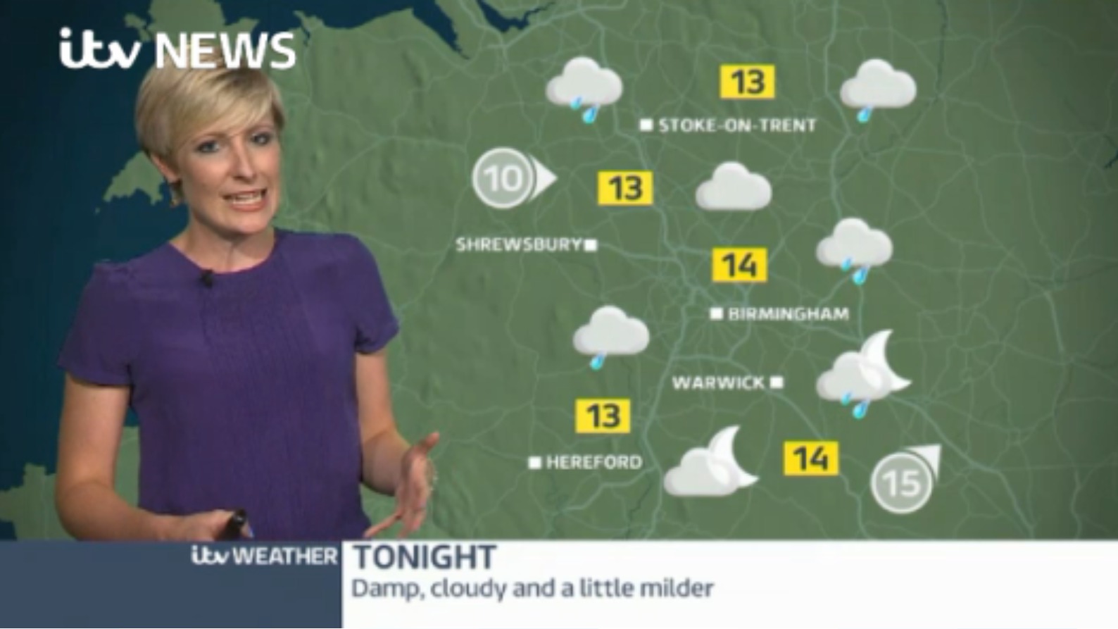 West Midlands Weather: Rain gradually clearing overnight | ITV News Central