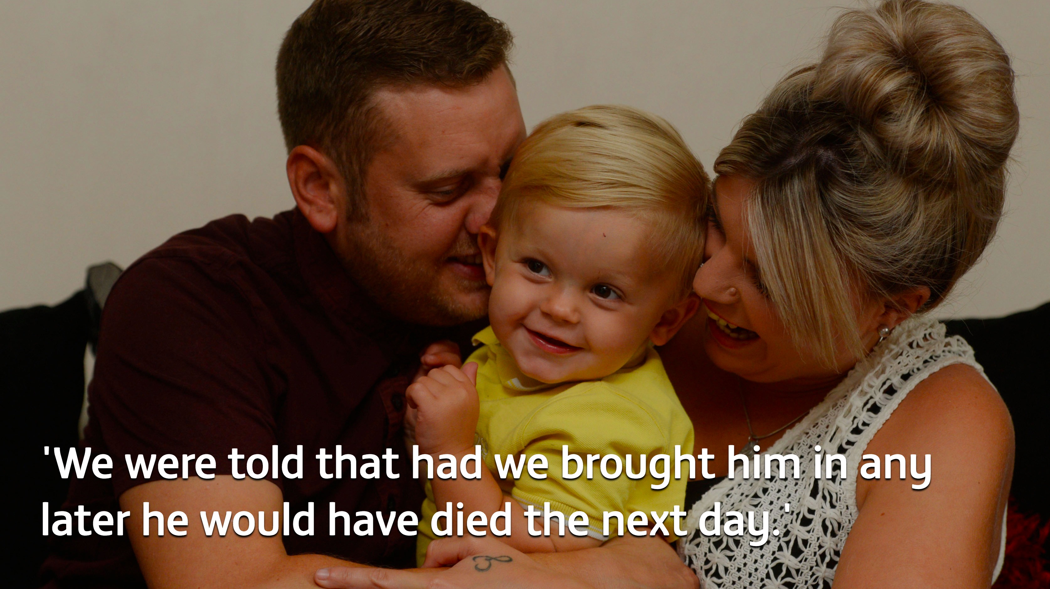 Sepsis toddler 'just hours from death' | ITV News Central
