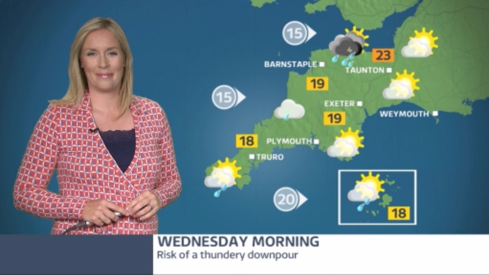 A little cooler today with warnings of heavy downpours | ITV News West ...