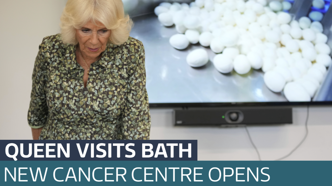 Queen visits Royal United Hospitals Bath to open new Dyson Cancer ...