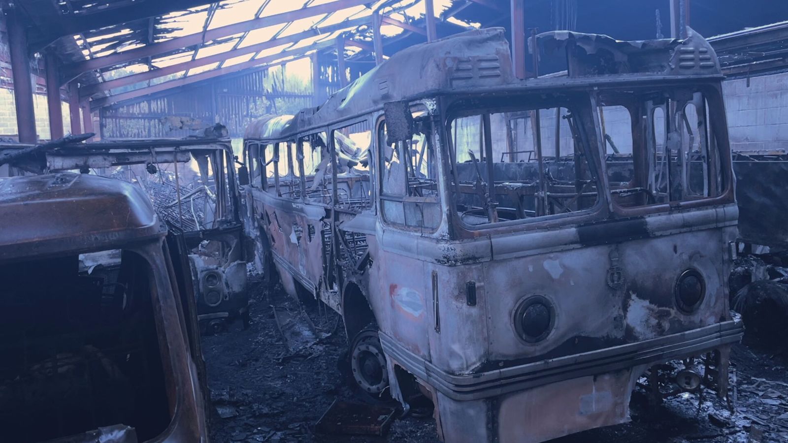 Red Bus Fire Eight ‘incredible’ historic buses burned down in 'devastating' fire at ...
