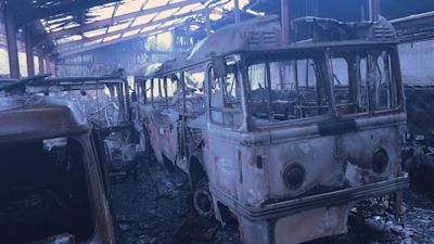 Compressed Gas Bus Fire Eight ‘incredible’ historic buses burned down in 'devastating' fire at ...