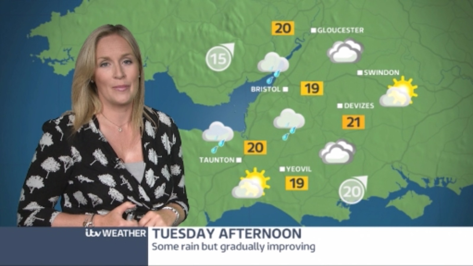 Cloudy & wet start for Tuesday | ITV News West Country