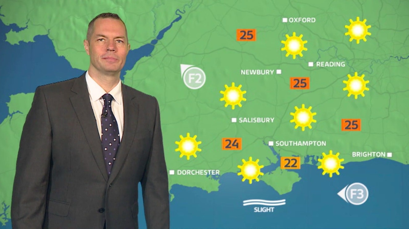 Tuesday afternoon's weather for the west of the region | ITV News Meridian