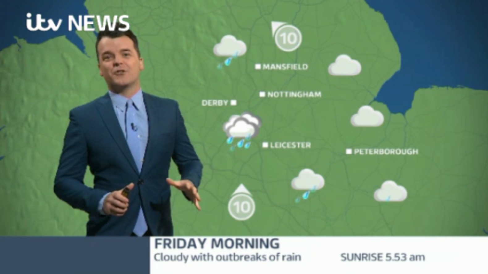 East Midlands Weather: rain spreading northeast | ITV News Central