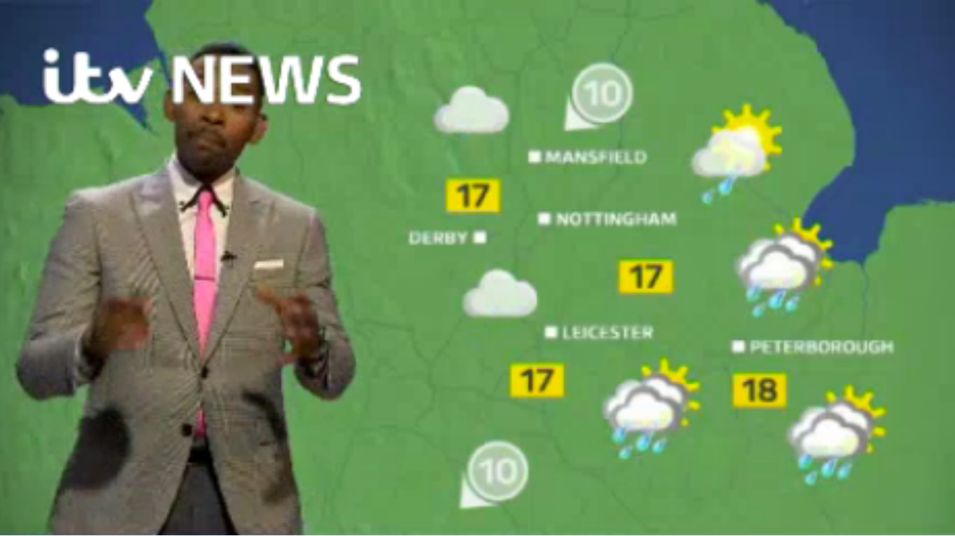 East Midlands Weather: Showery rain | ITV News Central