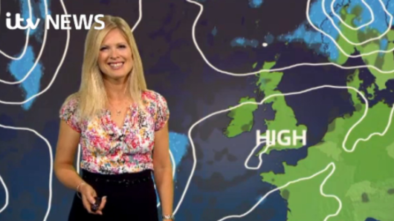 Late weather update with Jo Blythe ITV News Calendar