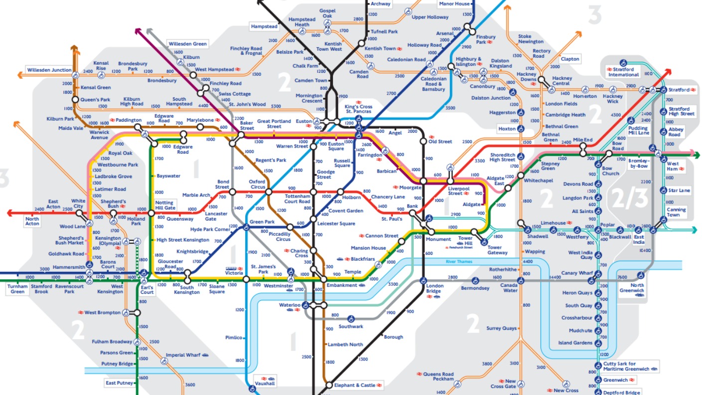 Метро лондона интерактивная карта