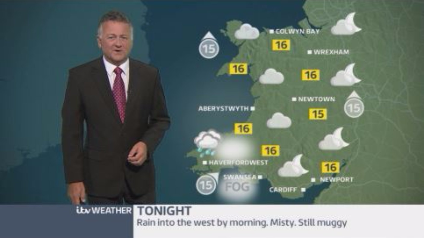Wales weather A mostly dry night with clear spells. ITV News Wales