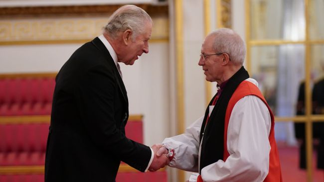 Archbishop of Canterbury Justin Welby and King Charles III.