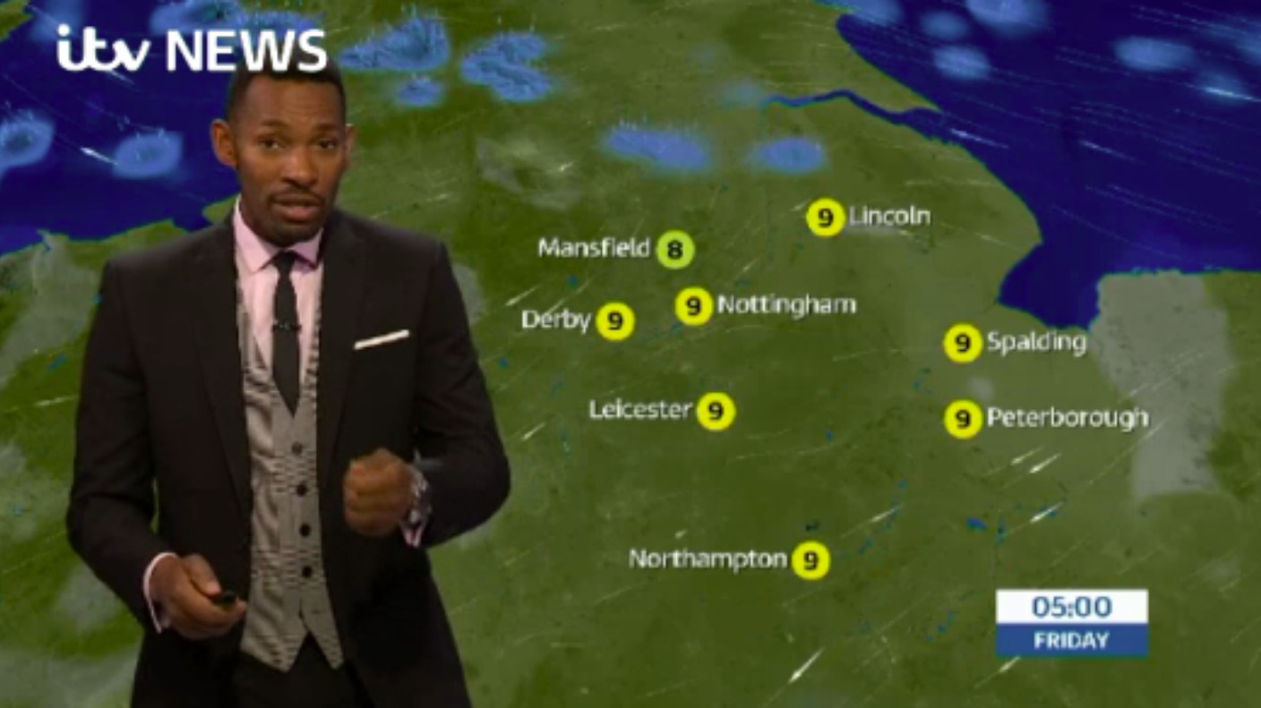 East Midlands Weather: Cloudy with scattered showers | ITV News Central