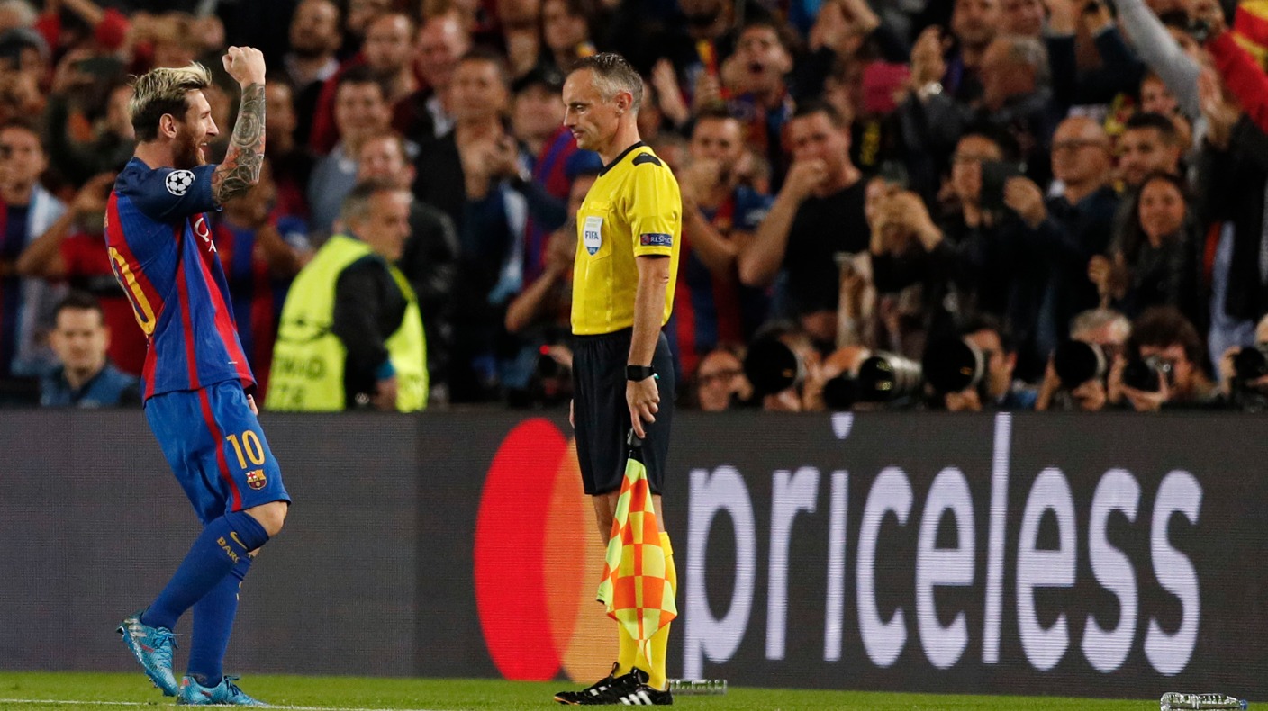 Champions League Match Report Barcelona 4 0 Man City Itv News