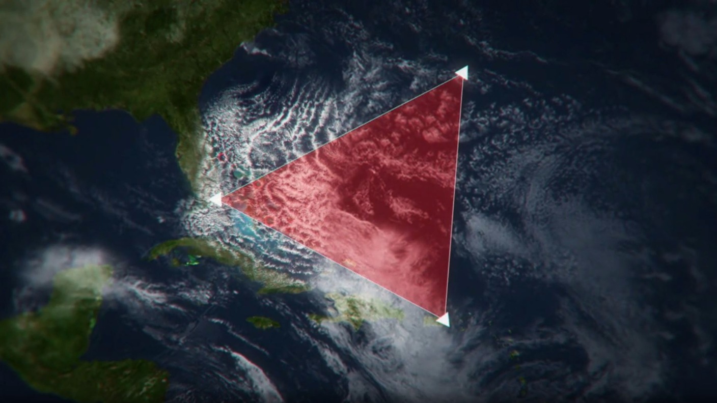 Бермудский треугольник вид из космоса