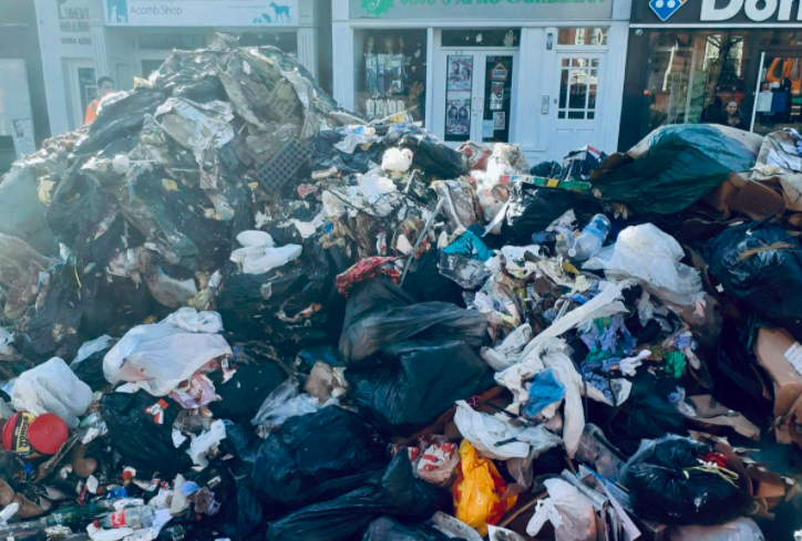 Council Apologise After Bin Lorry Dumps Burning Rubbish On Street Itv