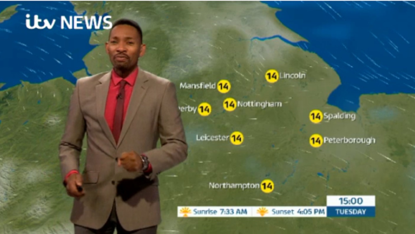 East Midlands Weather: Cloudy with patchy rain | ITV News Central