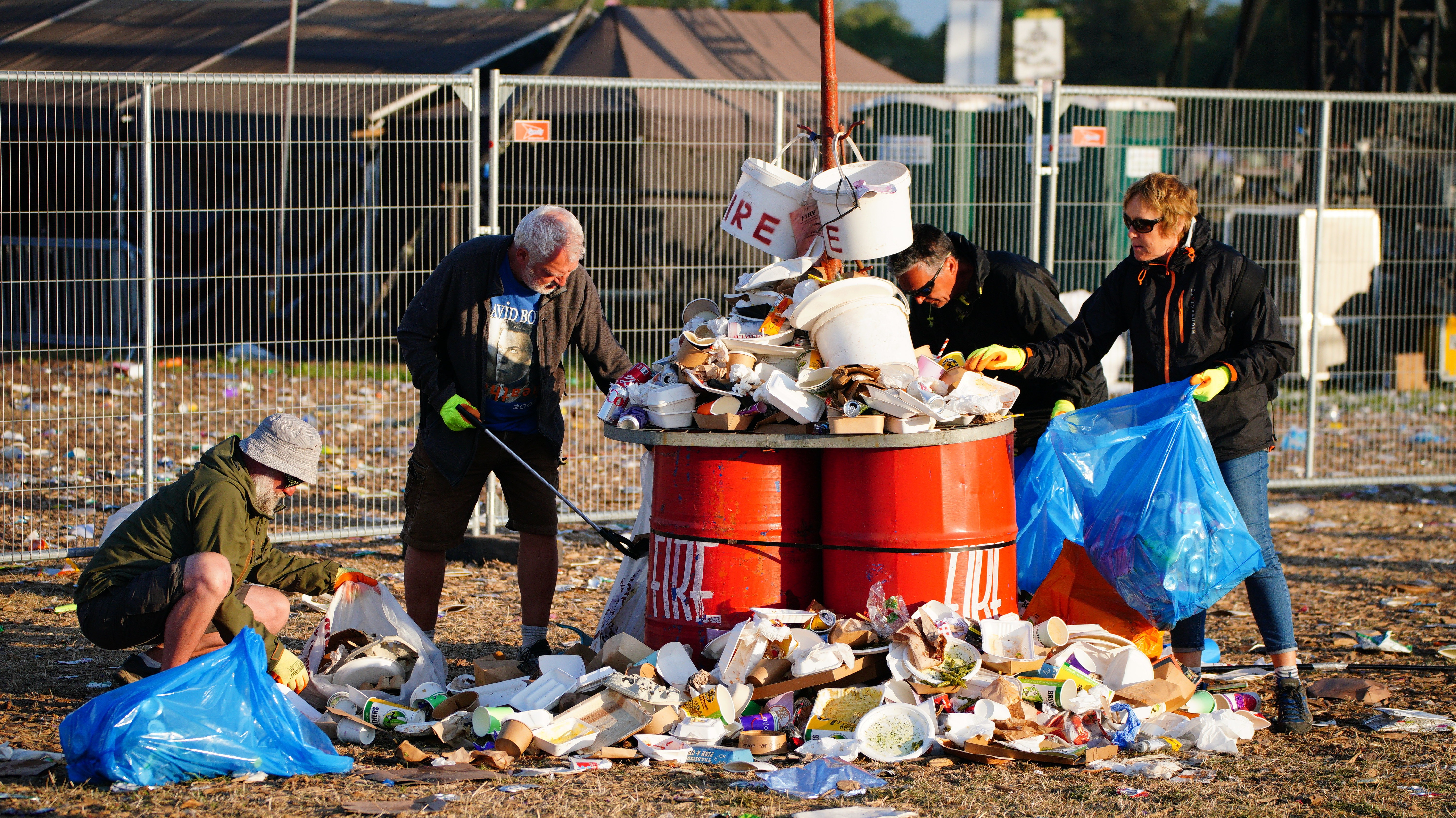 'Glastonbury gets cleaner every year' Meet the Worthy Farm litter