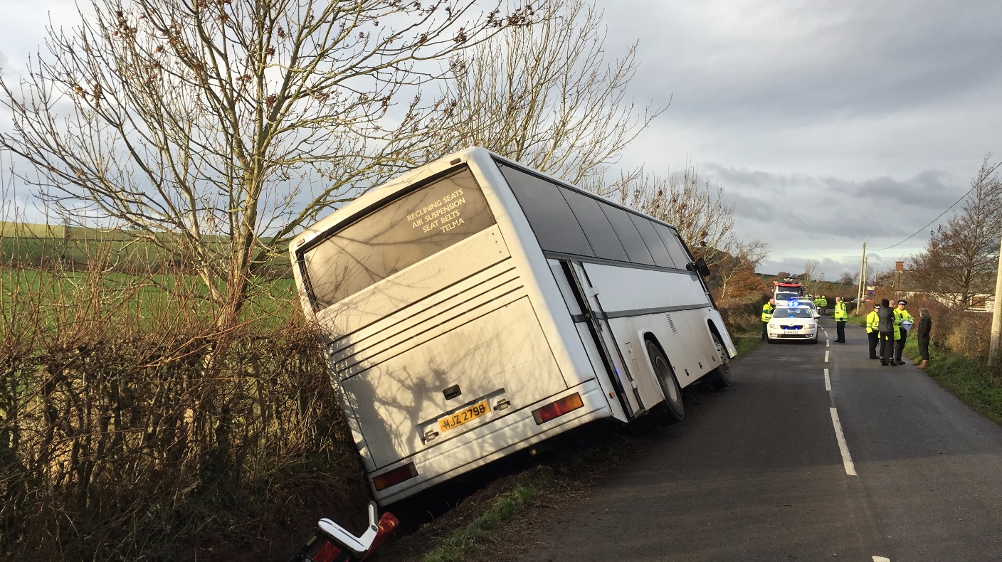 Minor injuries following bus crash near Dumfries ITV News Border