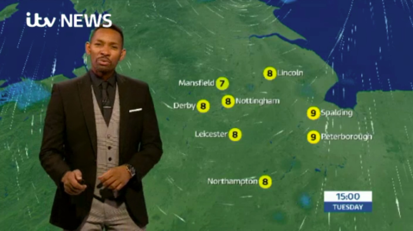 East Midlands Weather: Cloudy with spells of rain | ITV News Central