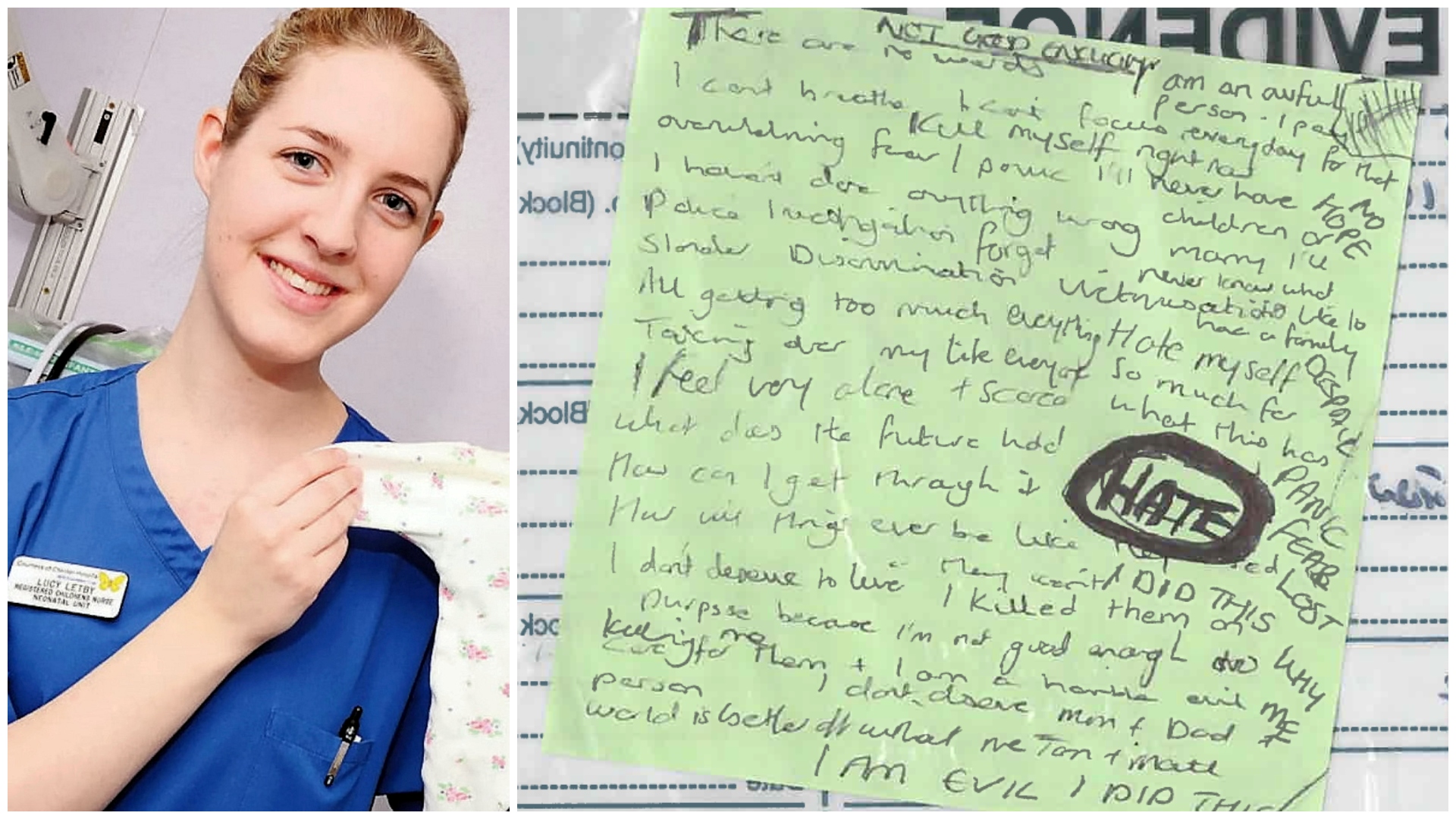 Nurse Lucy Letby wrote note about baby deaths because ‘everything got
