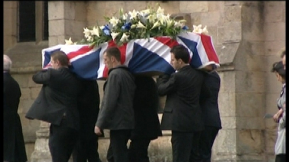 Soldier funeral takes place | ITV News Central