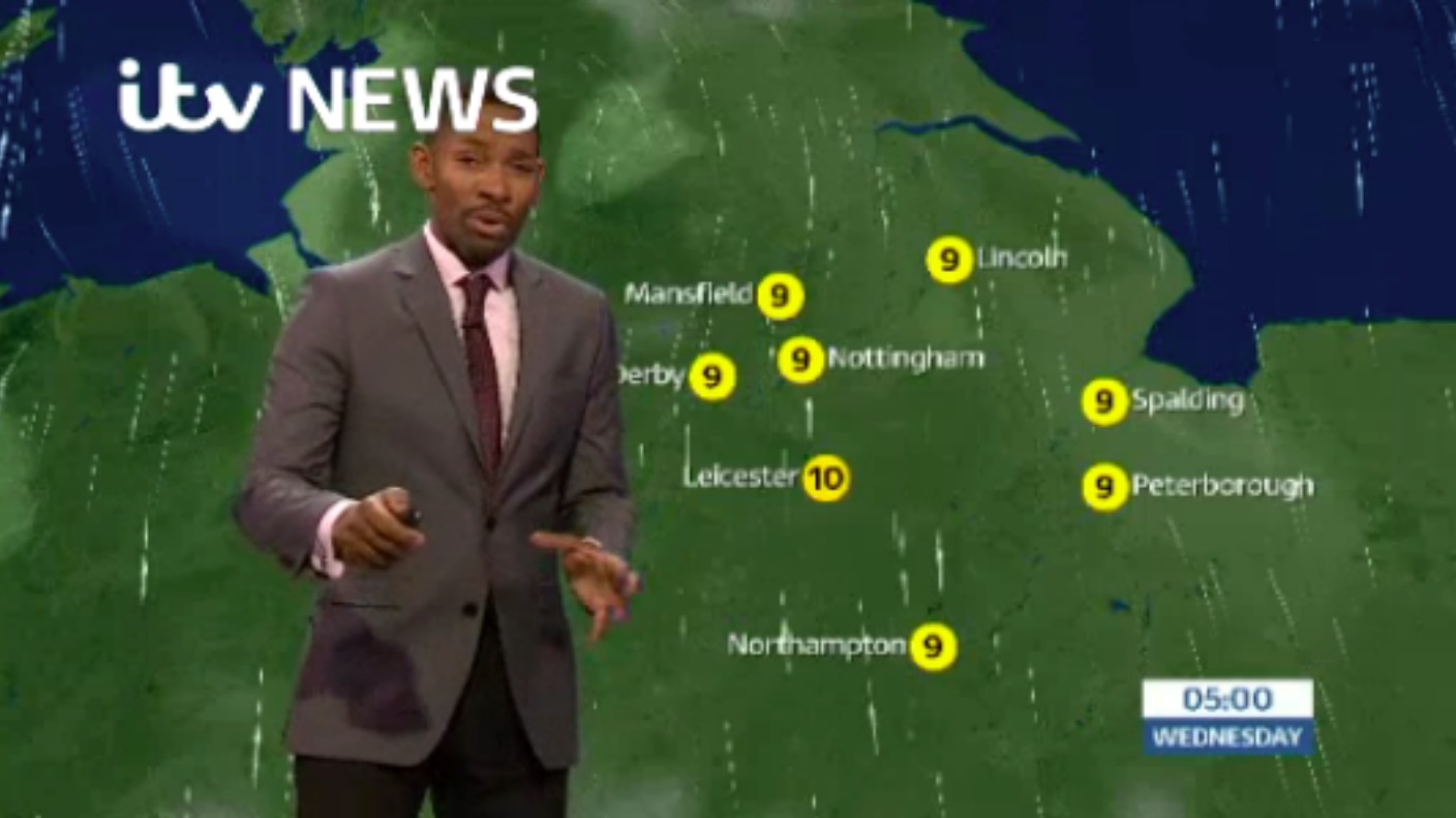 East Midlands Weather: Outbreaks of rain | ITV News Central