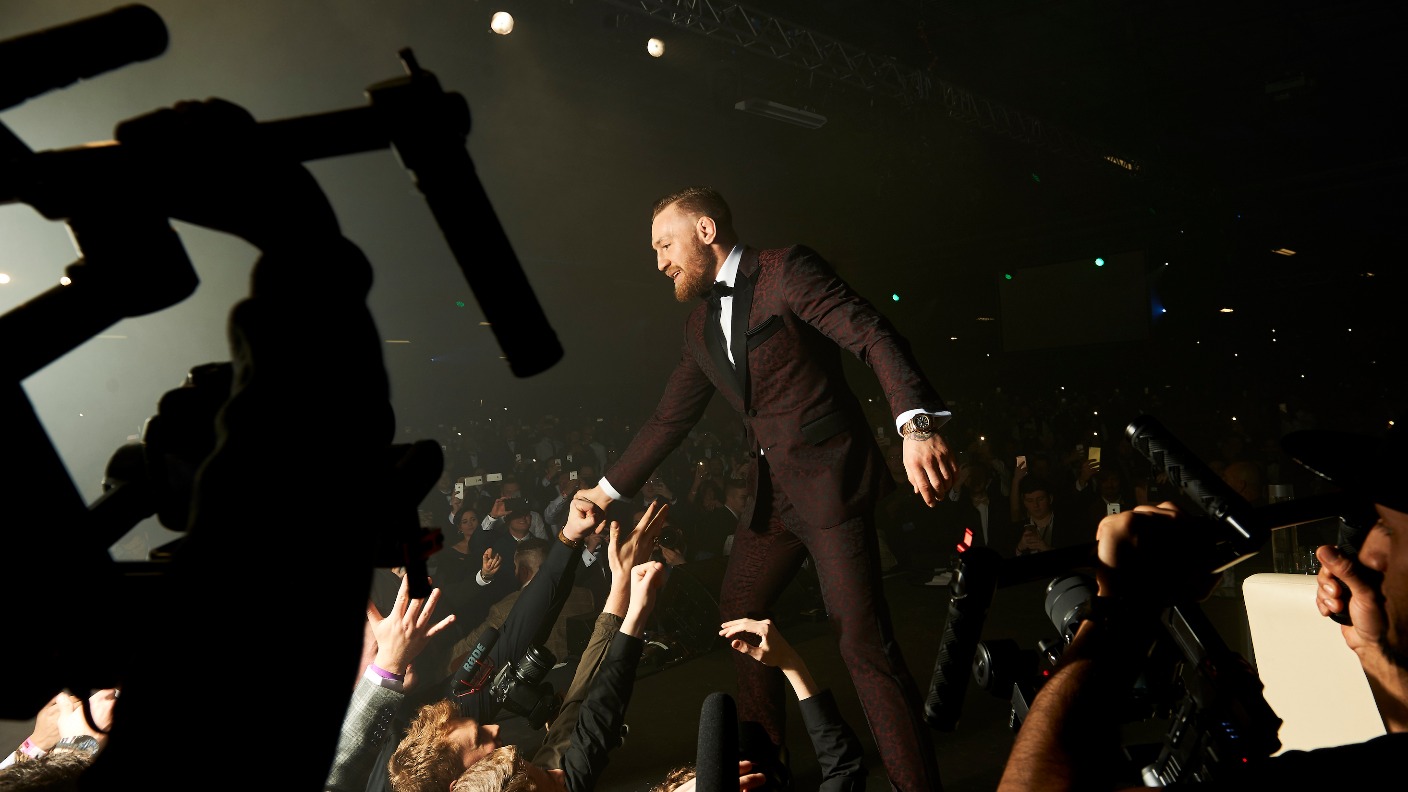 UFC star Conor McGregor entertains thousands of fans in Manchester