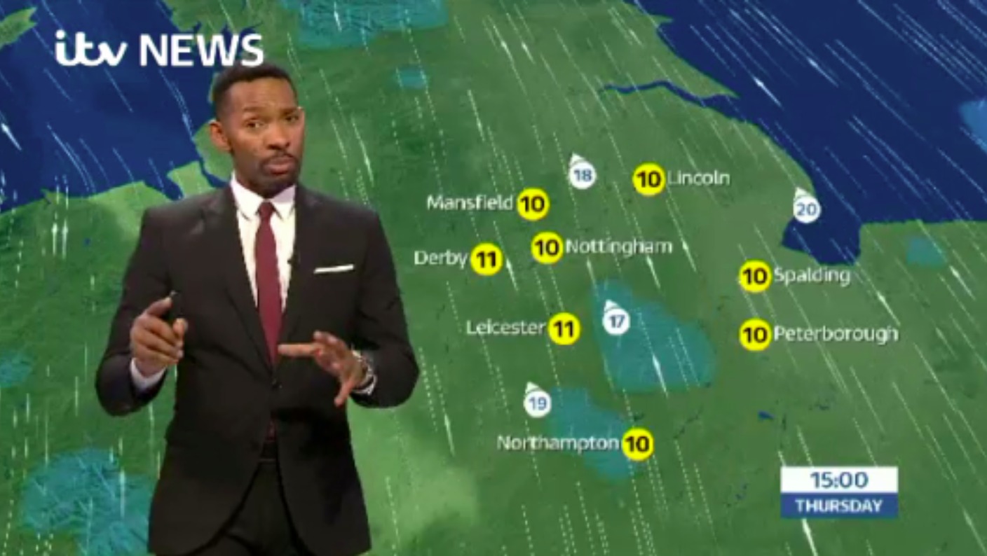 East Midlands Weather: Cloudy with rain at times | ITV News Central