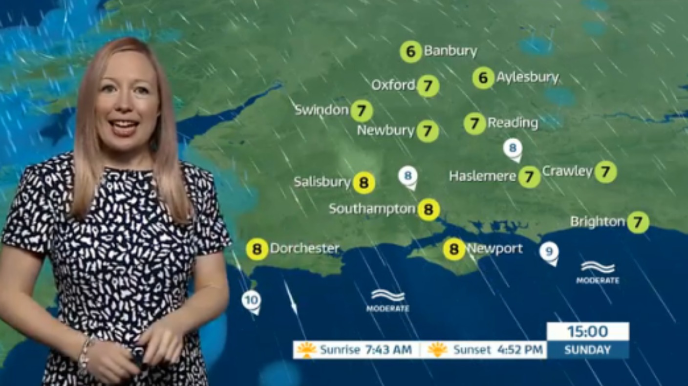 Sunday's weather for the west ITV News Meridian