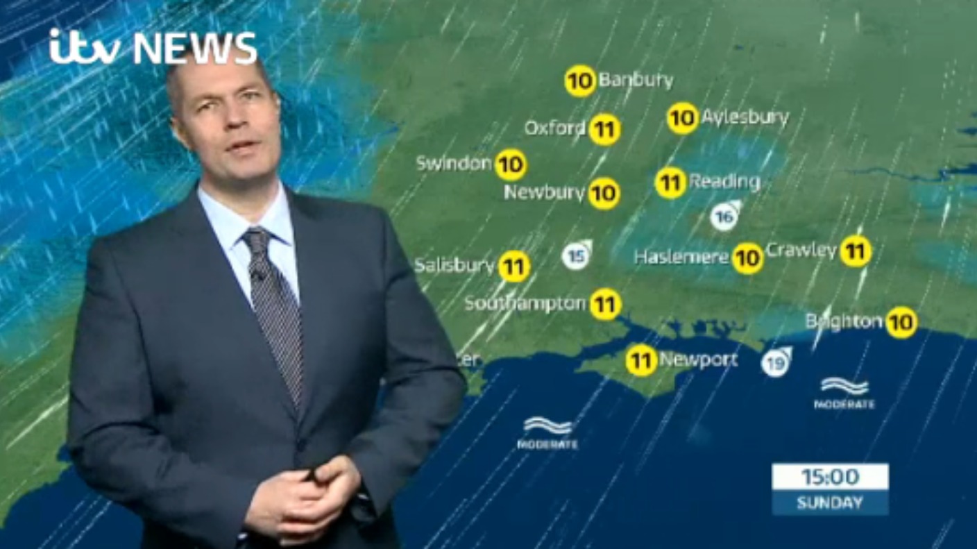 Sunday's forecast for the west of the Meridian region | ITV News Meridian