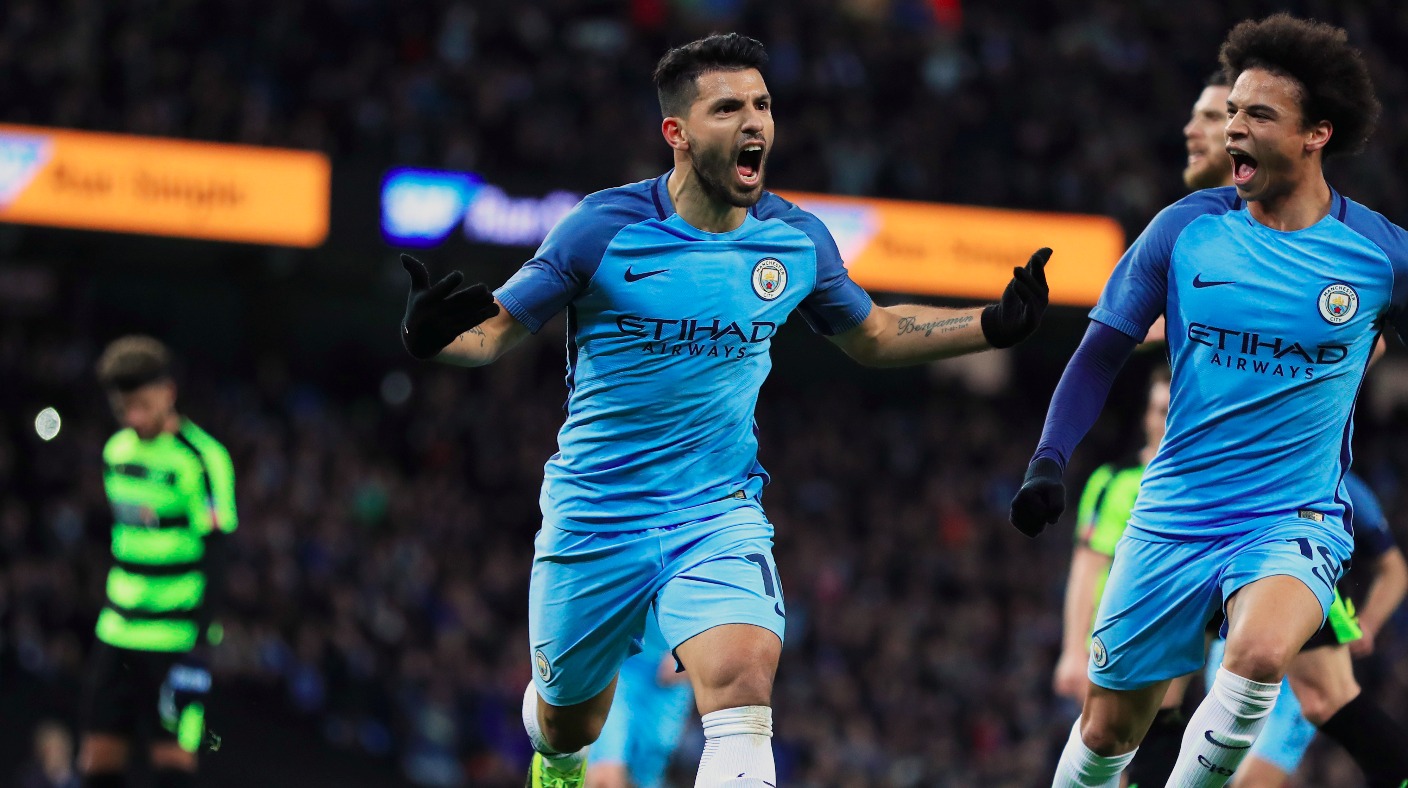 Sergio Aguero's title-winning Manchester City shirt up for sale