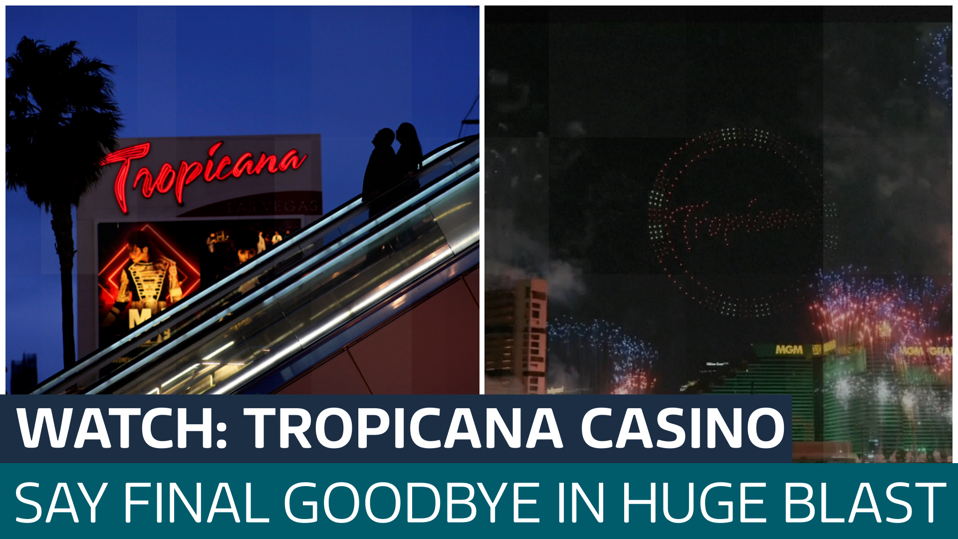 Famous Tropicana Casino On The Las Vegas Strip Blows A Final Kiss ...