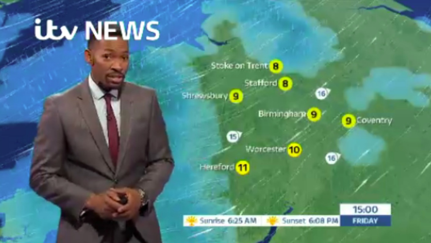 West Midlands Weather: Rain clearing overnight | ITV News Central