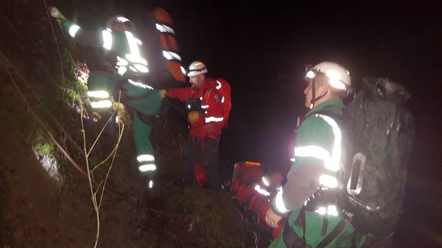 Man rescued after 100ft fall in Swansea Valley | ITV News Wales