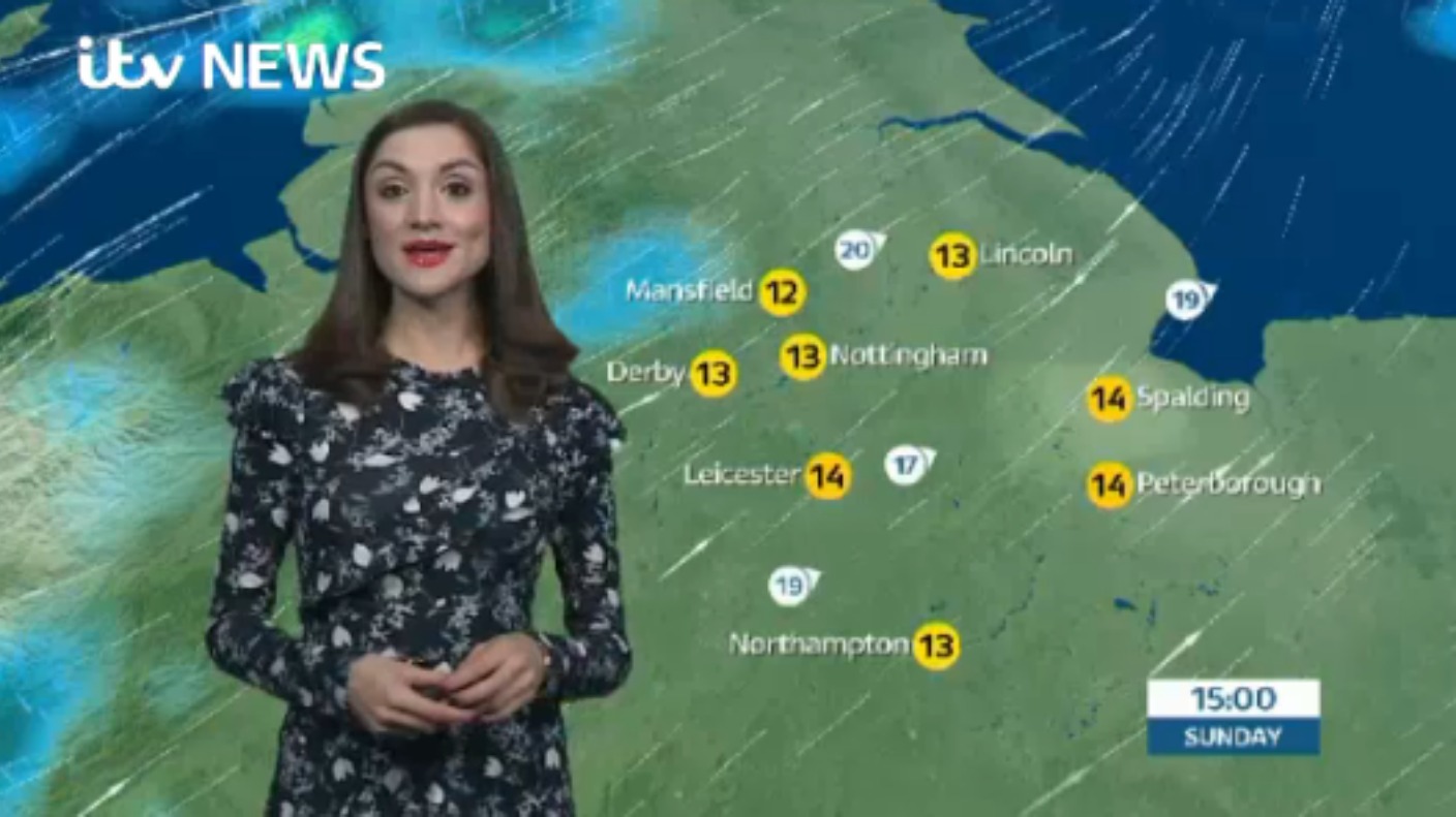 East Midlands Weather: Patchy rain and strong winds | ITV News Central