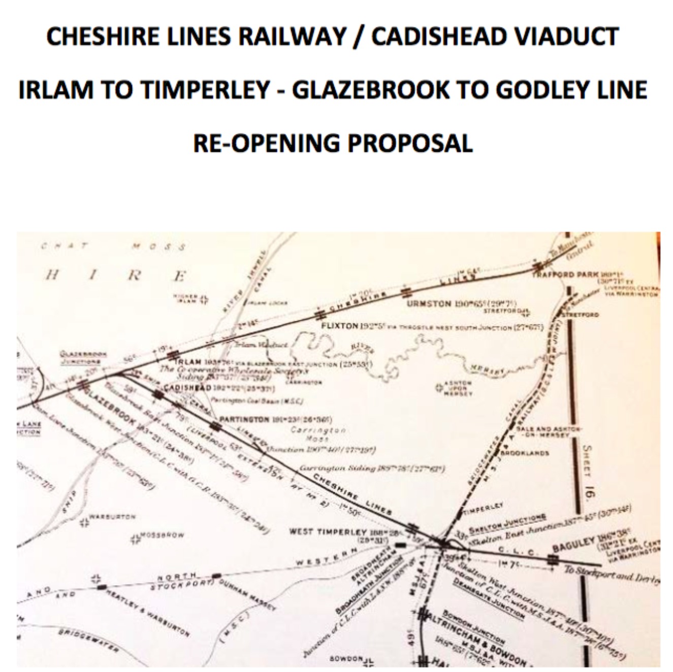 Cheshire Lines Railway Map Rail Route Closed In 1964 May Become Heritage Line And Cycleway | Itv News  Granada
