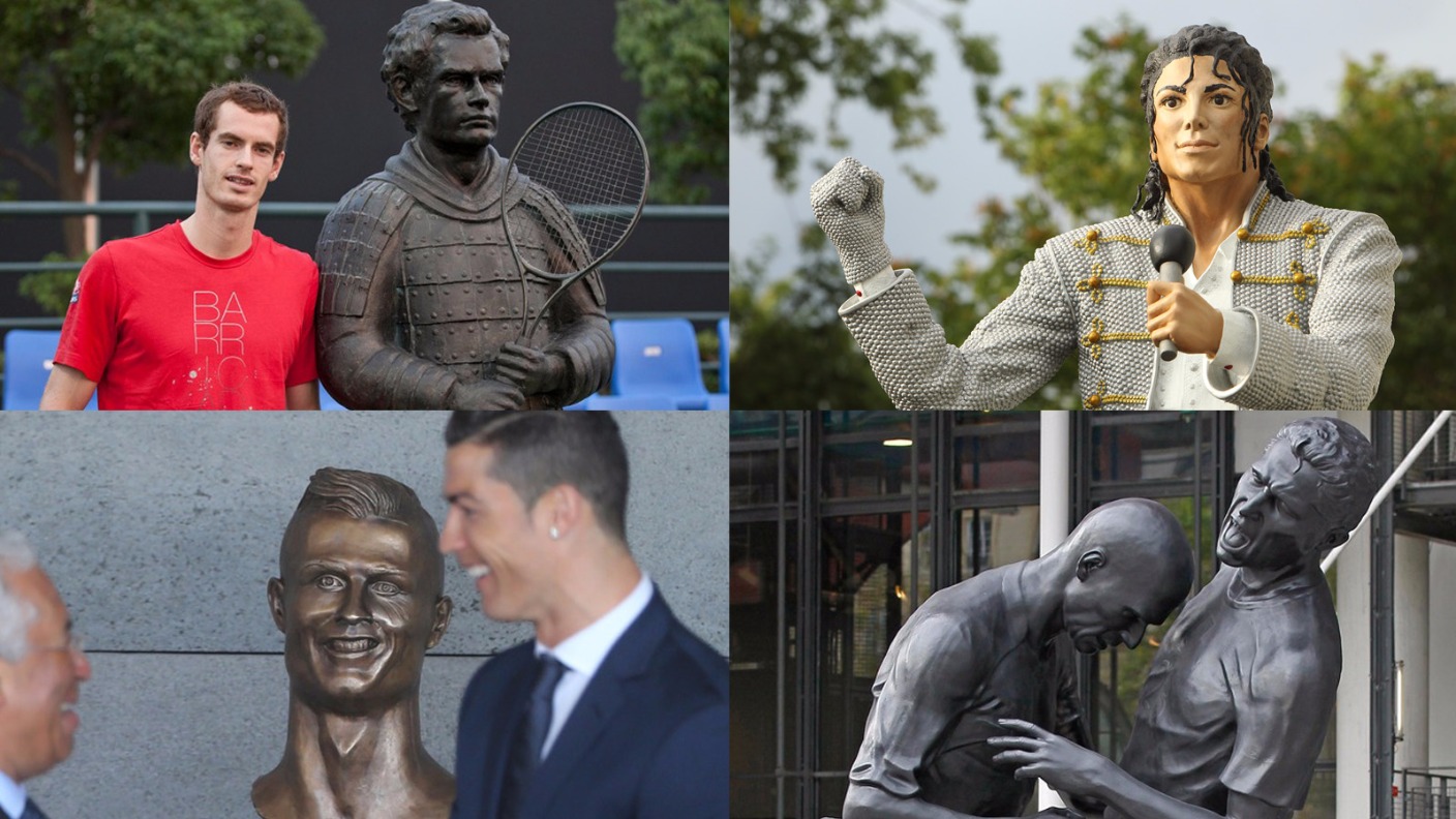 From Cristiano Ronaldo to Michael Jackson Seven suspect statues ITV News