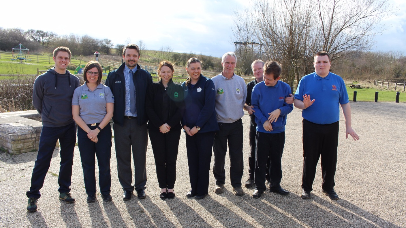 Pupils from Hartlepool Academy wheelchair path ITV News Tyne Tees