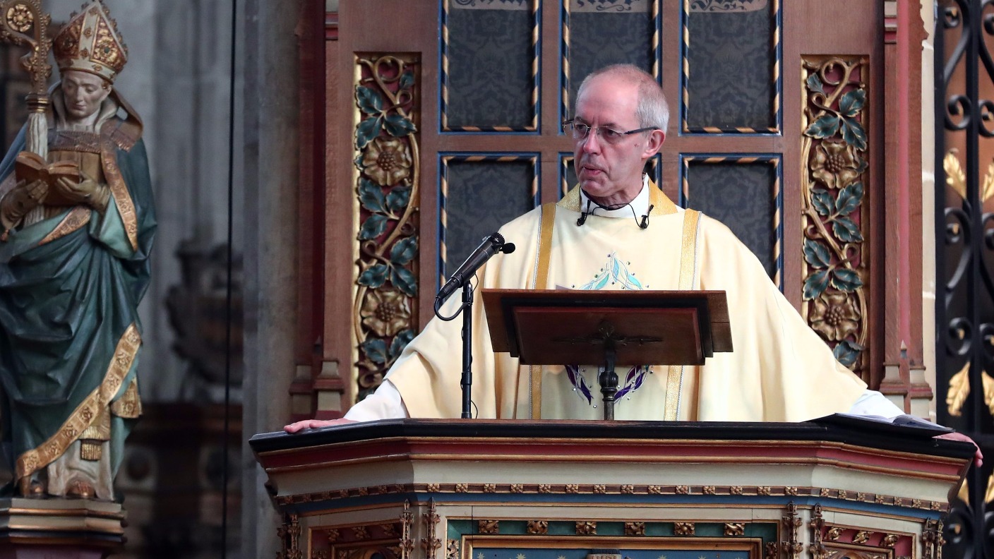 Archbishop of Canterbury brings message of #39 restoration and hope #39 in