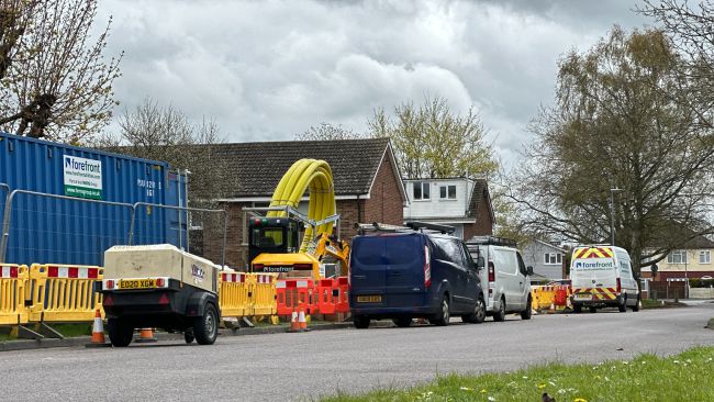 Gas outage in King Edward Way, Witham.
Credit: ITV News Anglia