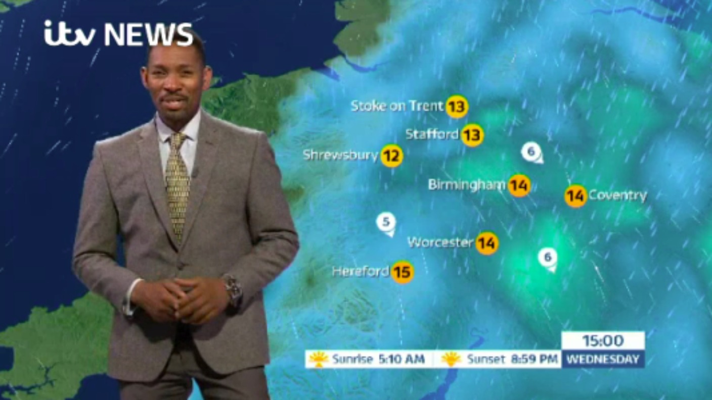 West Midlands Weather: Rain becoming heavier overnight | ITV News Central