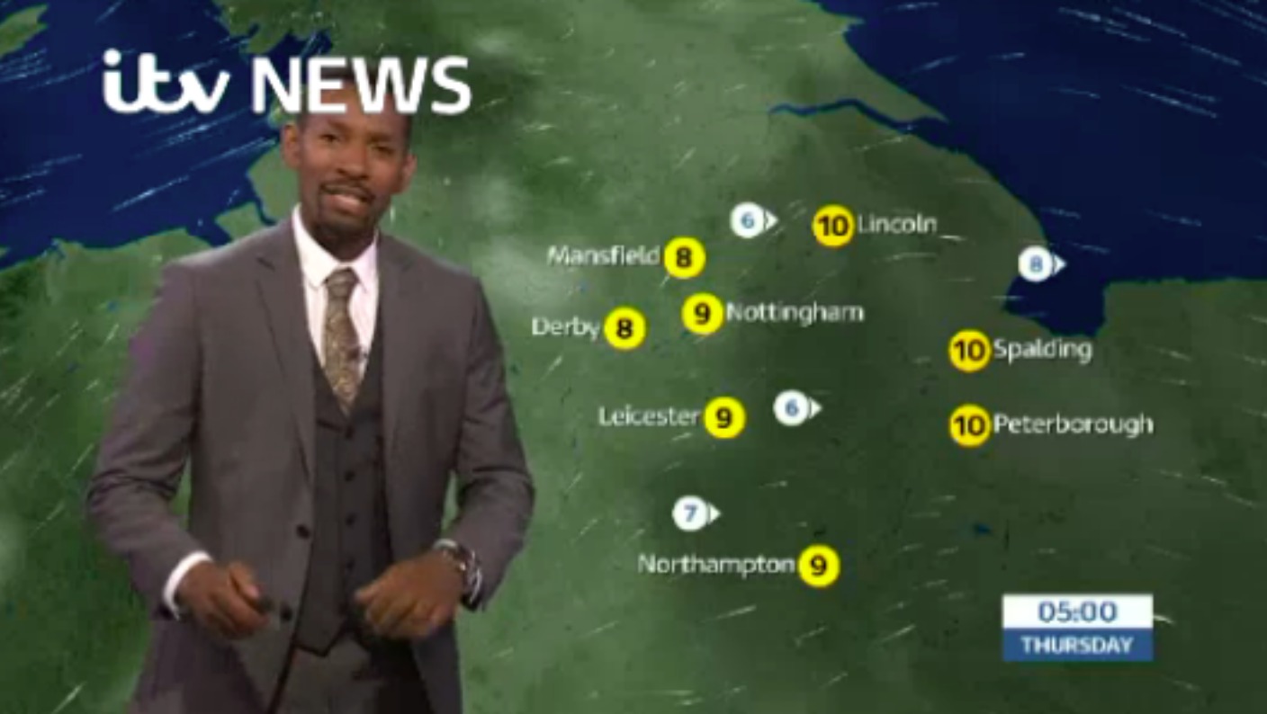 East Midlands Weather: Cloudy with outbreaks of rain | ITV News Central