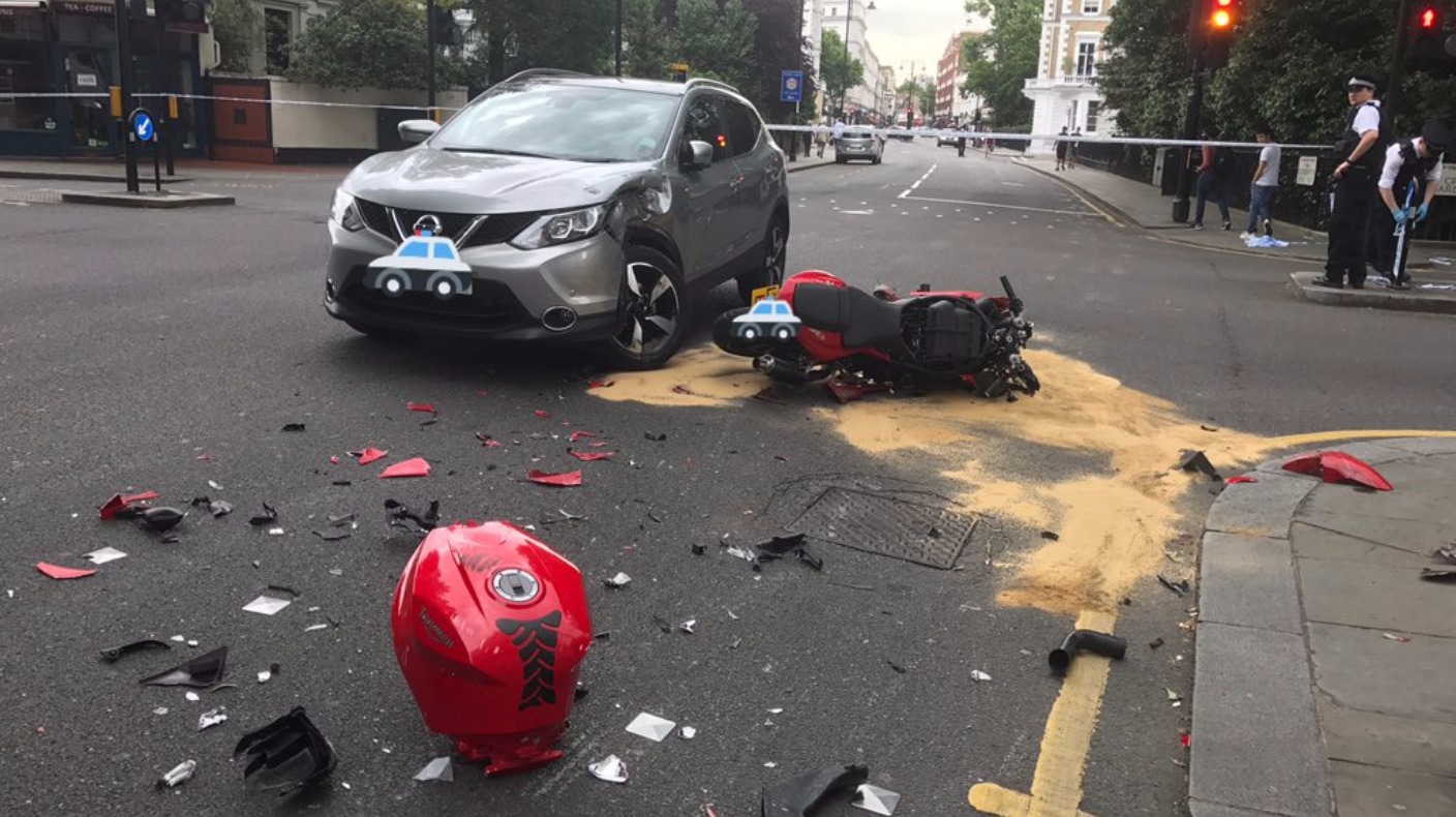 Motorcyclist fighting for life in hospital after collision in ...