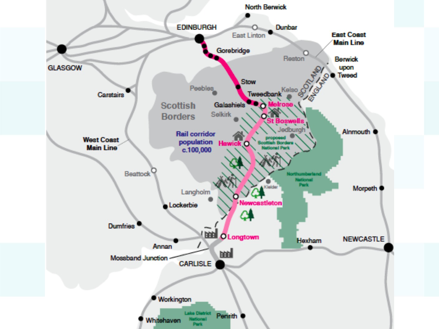 Borders Railway Route Map New Report Details Benefits Of Borders Railway Extension | Itv News Border