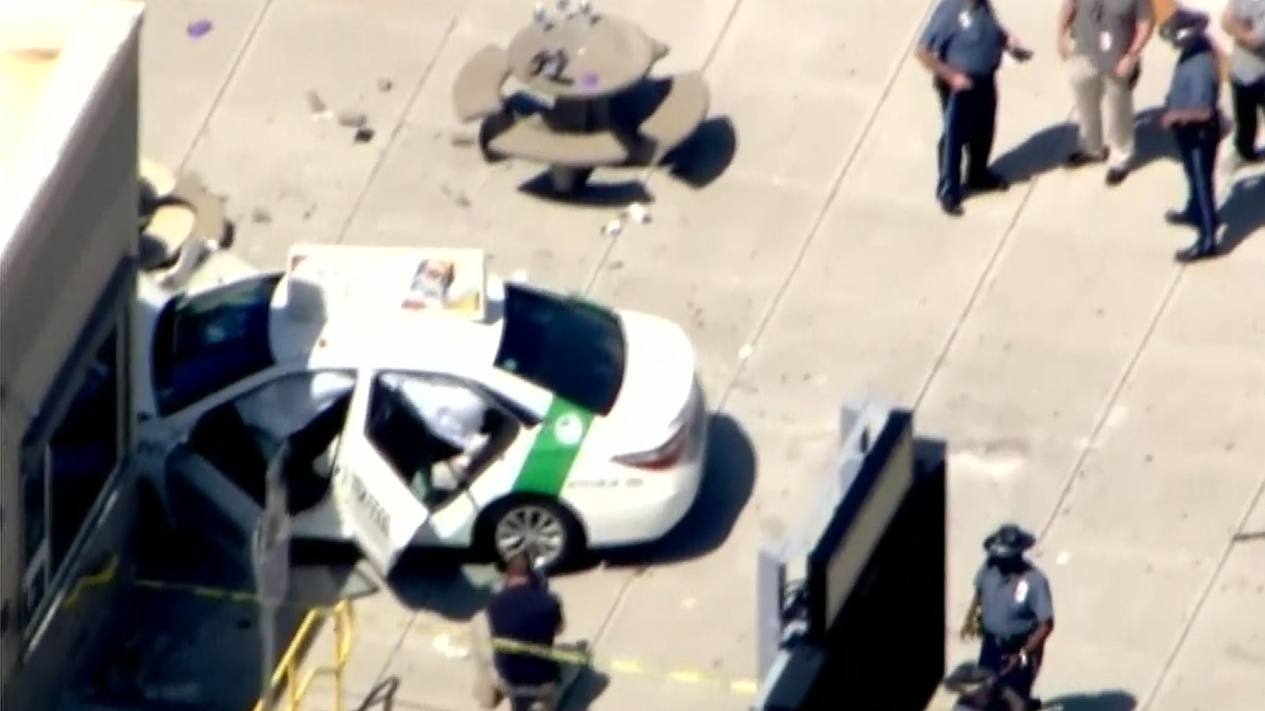 Ten injured after taxi hits crowd at Boston airport ITV News