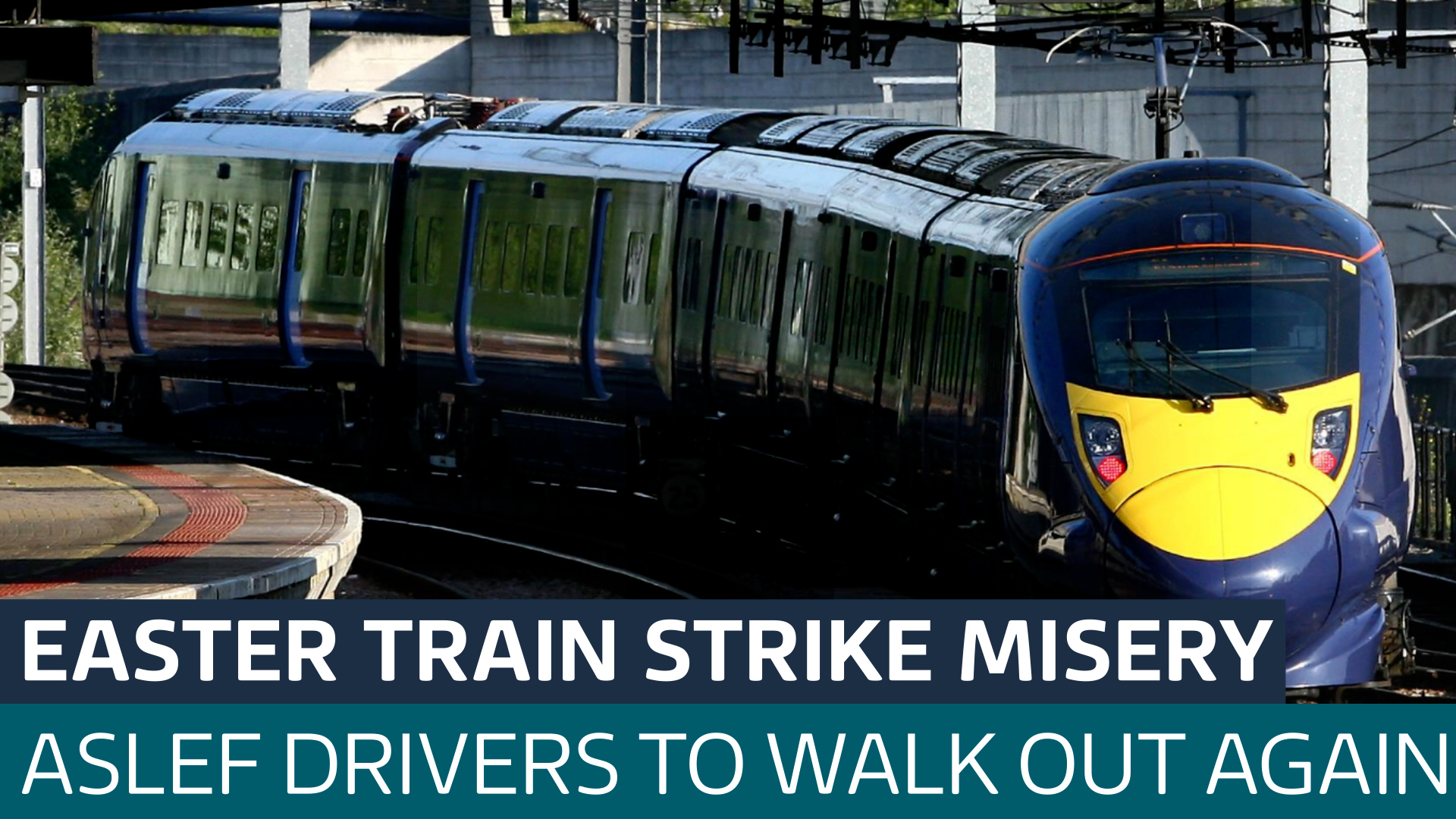 Train Strike Image Fresh wave of train strikes announced for Easter as Aslef drivers plan ...