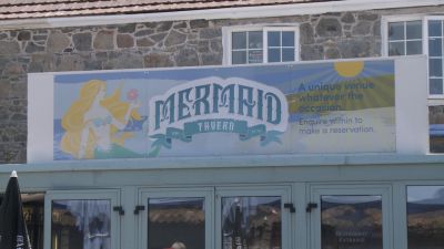 Sign of the Mermaid Tavern in Herm