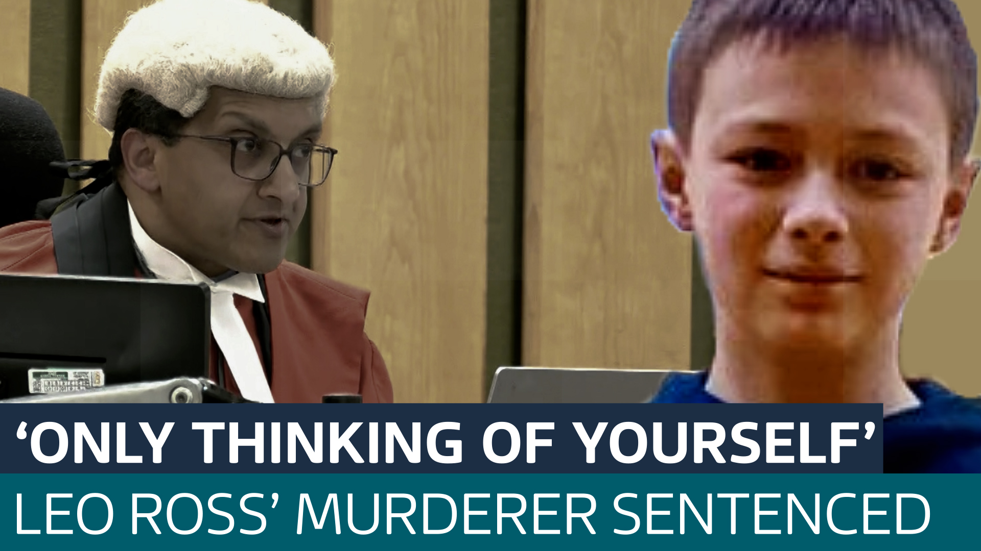 Watch as 15-year-old sentenced for murder of 12-year-old Leo Ross ...