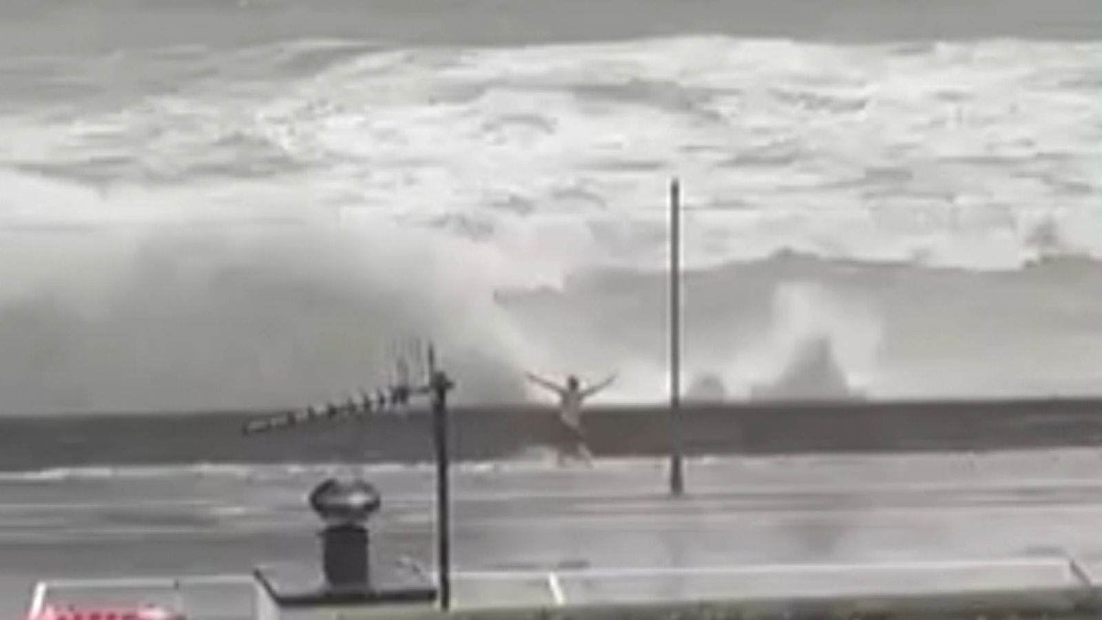 'What an idiot': Online backlash after man skips in the waves during ...